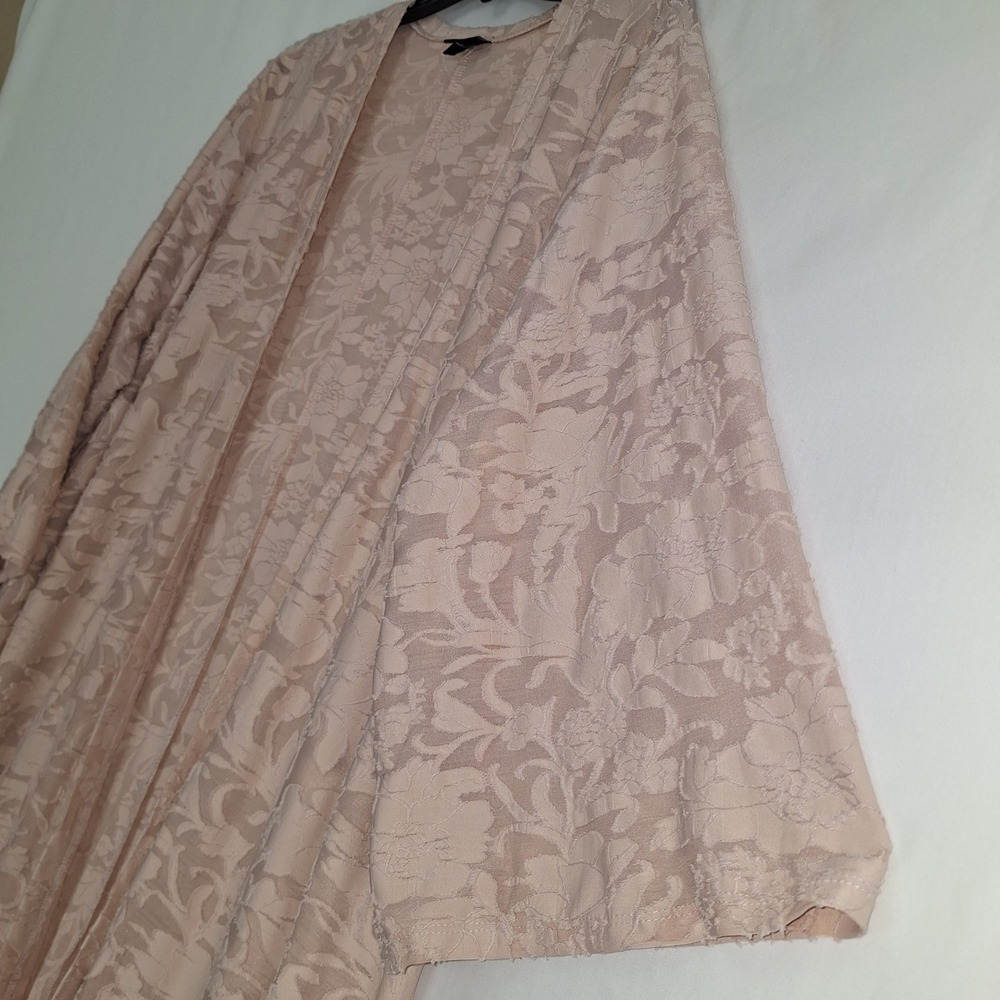 Cottagecore Whimsigoth Floral Soft Girl Torrid Kimono Duster Cardigan Burnout 3X - Picture 11 of 12
